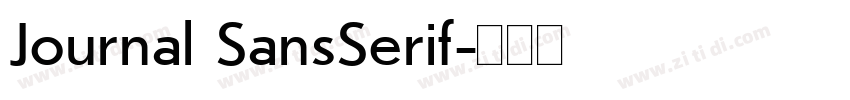 Journal SansSerif字体转换